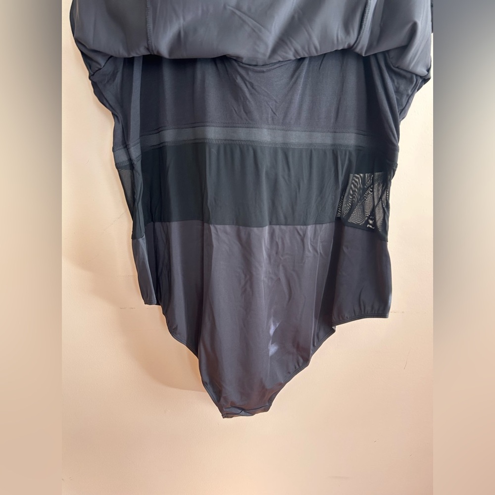 Black Ruffle Swim Dress - Picture 4 of 4